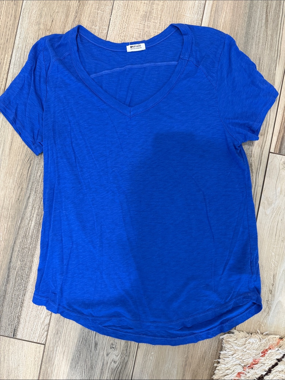 LAmade Royal Blue V-Neck Short Sleeve Tee